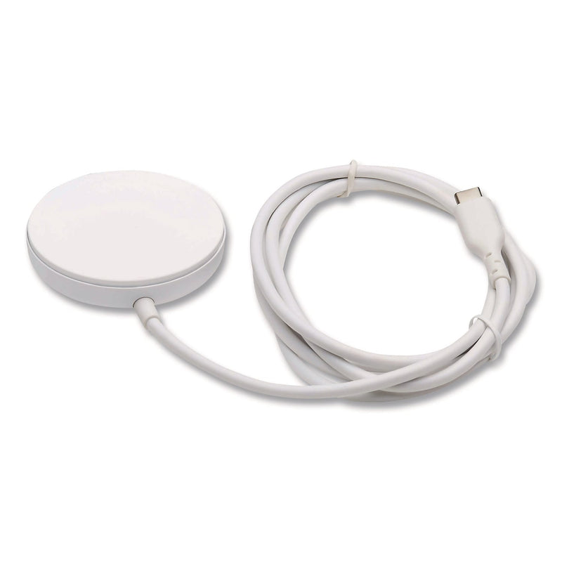 Tripp Lite Magnetic Wireless Charging Pad, 15W, 5 ft., White (U280MS005)