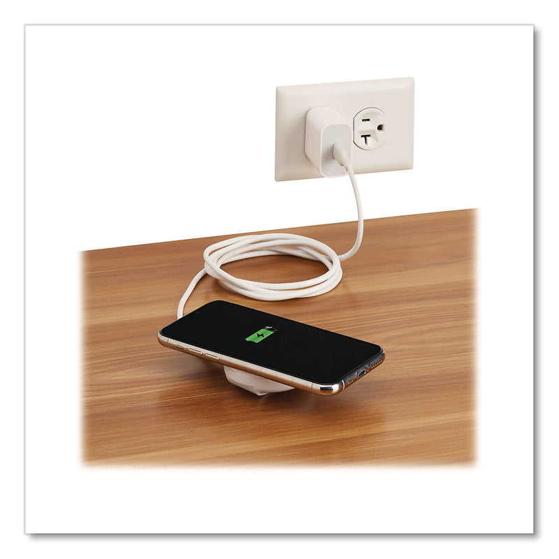 Tripp Lite Magnetic Wireless Charging Pad, 15W, 5 ft., White (U280MS005)