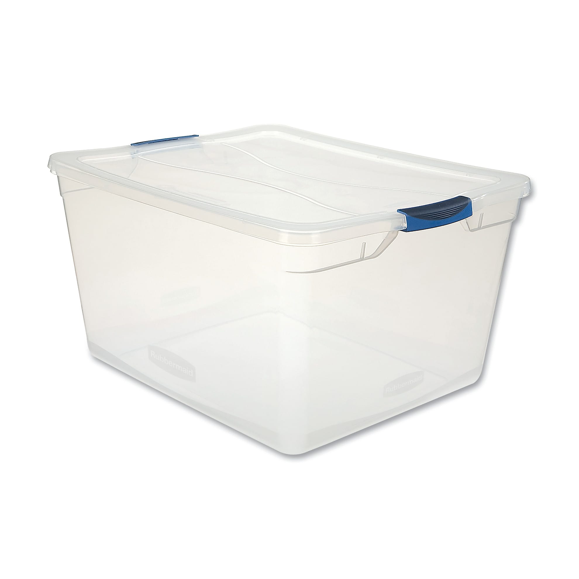 Rubbermaid Clever Store 71 Quart Basic Latch-Lid Container with Lid, Plastic, Clear (RMCC710000)