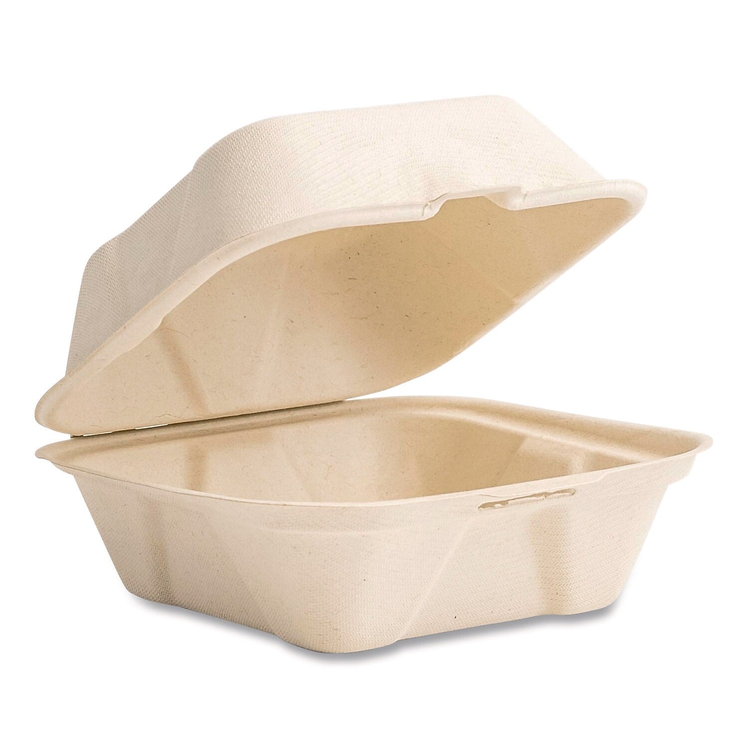 Vegware Nourish Molded Fiber Compostable Takeout Containers, 400/Carton (VW-HC6NFA)