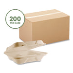 Vegware Nourish Molded Fiber Compostable Takeout Containers, 200/Carton (VW-HC93NFA)