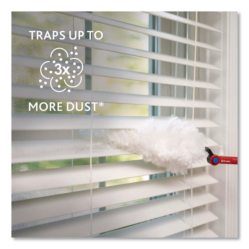 O-Cedar Flex and Catch Heavy Duty Duster Refill, White, 10/Pack (172170PK)