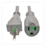 Tripp Lite by Eaton 15' Hospital-Grade Extension Cord, 14 AWG, Gray (P024015GYHG)