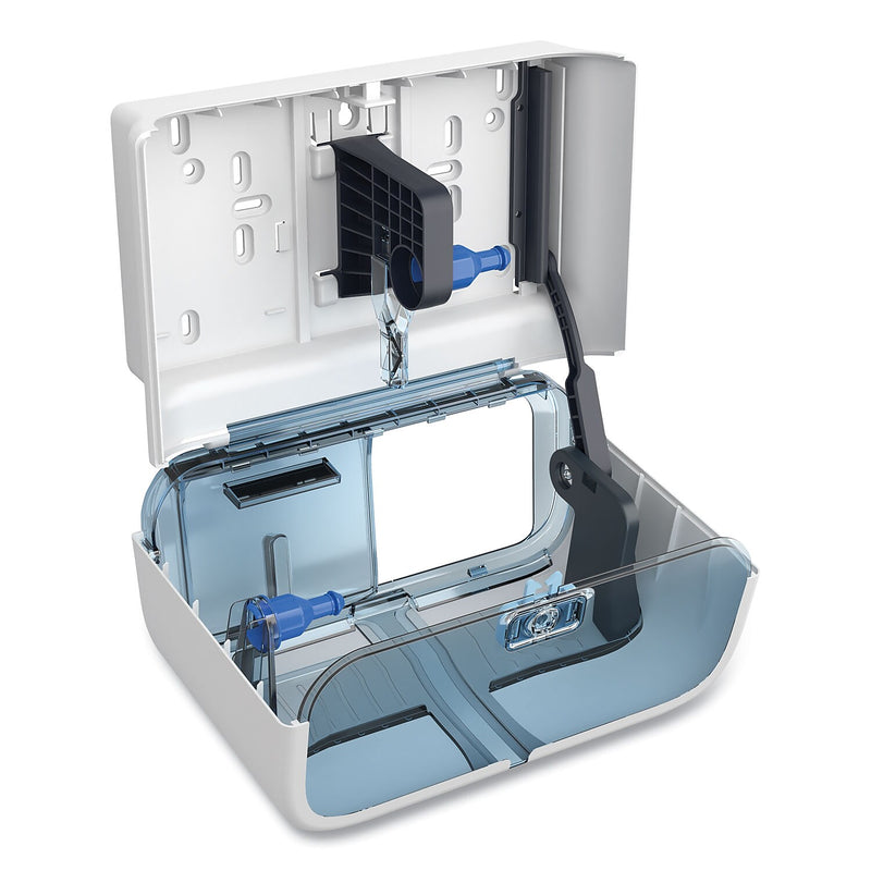Cascades PRO Tandem No Touch High Capacity Toilet Paper Dispenser, White (C313)