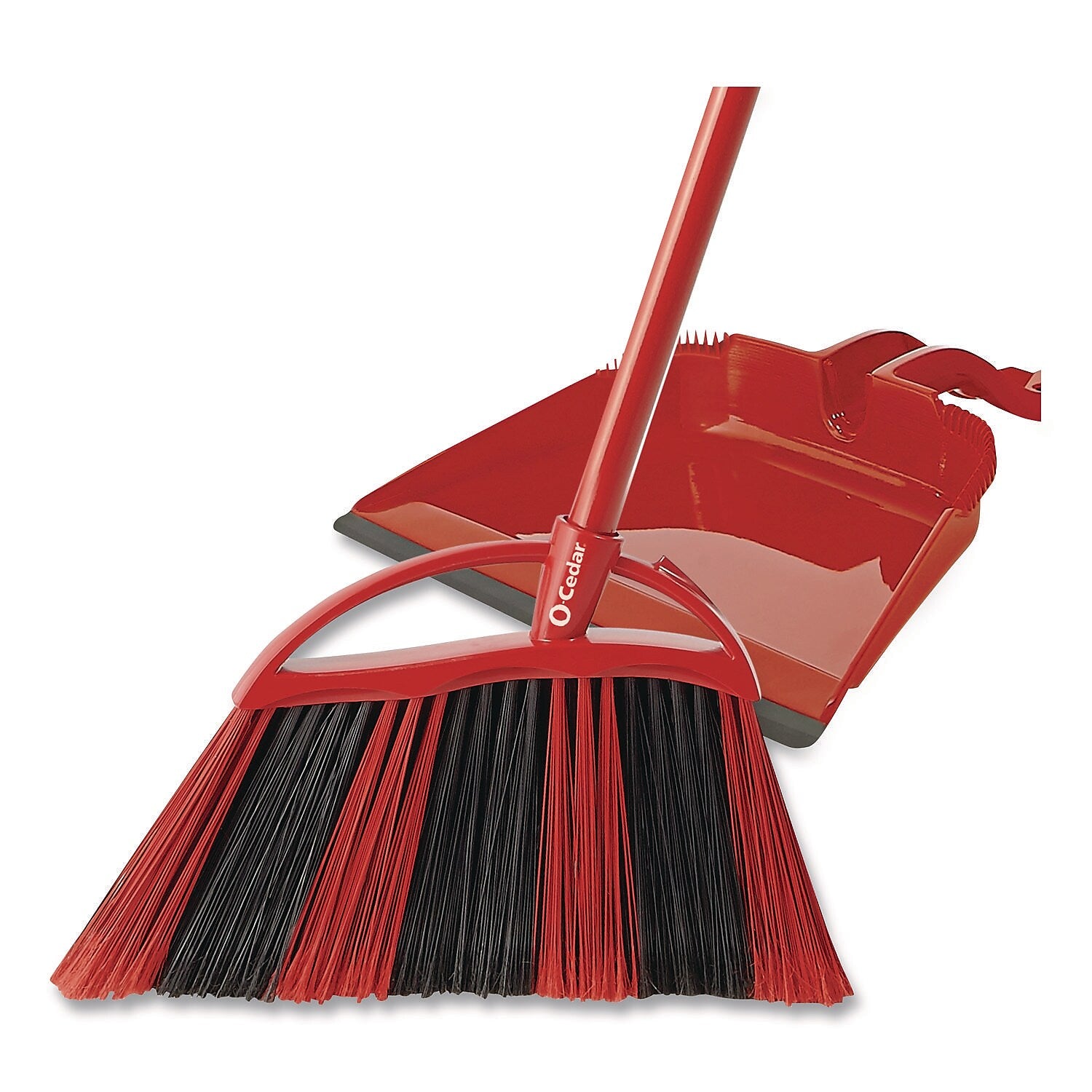 O-Cedar PowerCorner One Sweep LG Angled Broom & Step-On Dustpan, Multicolored (172134EA)