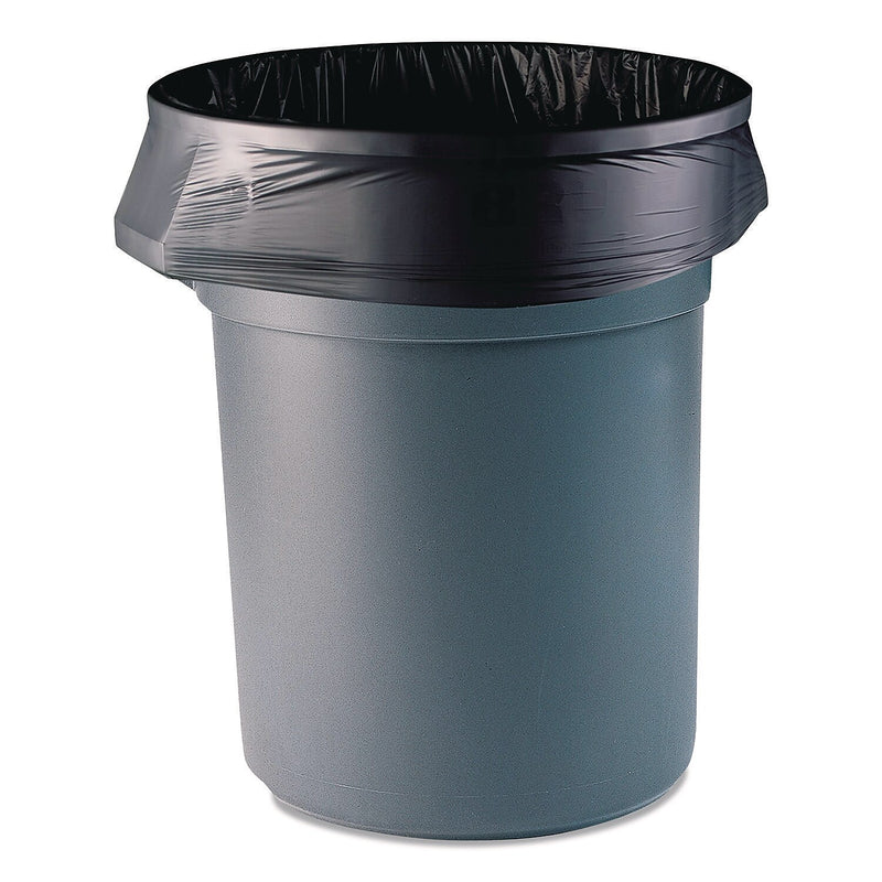 Heritage 56 Gallon Commercial Trash Bag, Low Density, 1.5 mil, Black, 100/Carton (H9250AK)