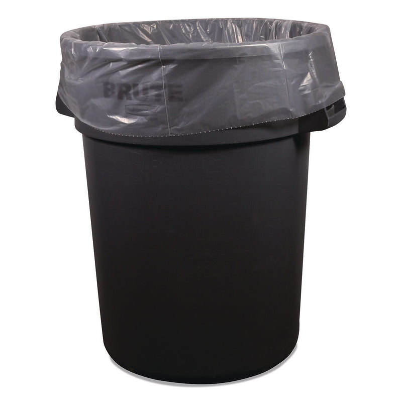 Heritage 56 Gallon Commercial Trash Bag, Low Density, 1.1 mil, Clear, 100/Carton (H9250SC)