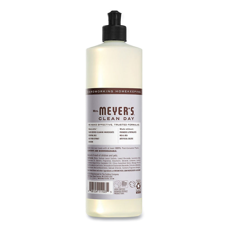 Mrs. Meyer's Clean Day Dish Soap, Lavender Scent, 16 oz., 6/Carton (SJN370041)