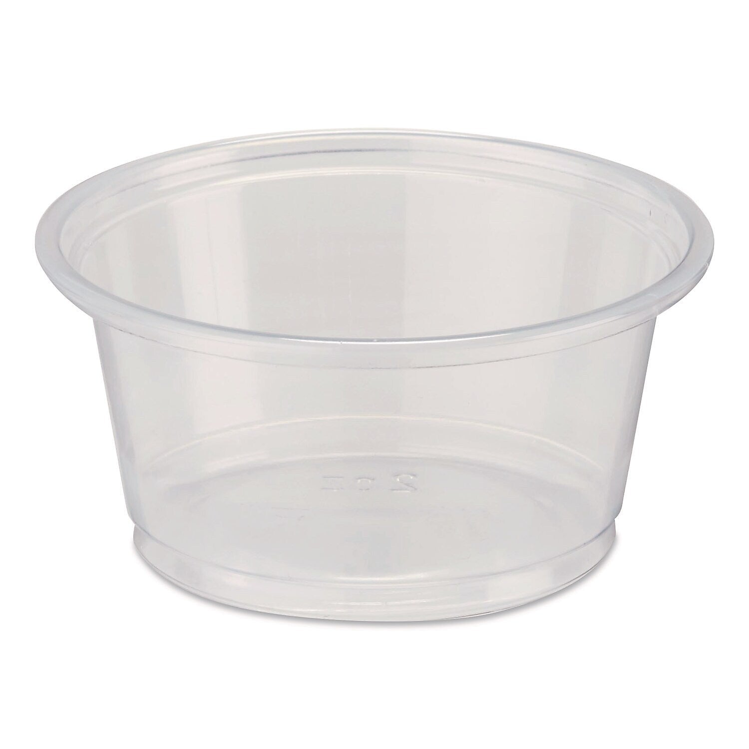 Dixie Plastic Souffle/Portion Cups, 2 oz., Clear, 200 Cups/Pack, 12 Packs/Carton (PP20CLEAR)