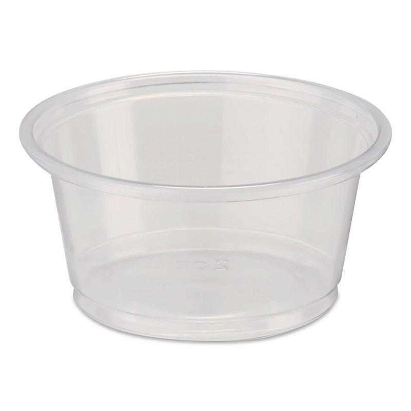 Dixie Plastic Souffle/Portion Cups, 2 oz., Clear, 200 Cups/Pack, 12 Packs/Carton (PP20CLEAR)