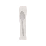 Pactiv Evergreen Fieldware Individually Wrapped Polypropylene Tea Spoons, Medium-Weight, White, 1,000 Pieces/Carton (FKSWCH)