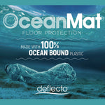 Deflect-O Oceanmat Hard Floor Chair Mat, 46" x 60", Clear Plastic (CM2G442FOCB)