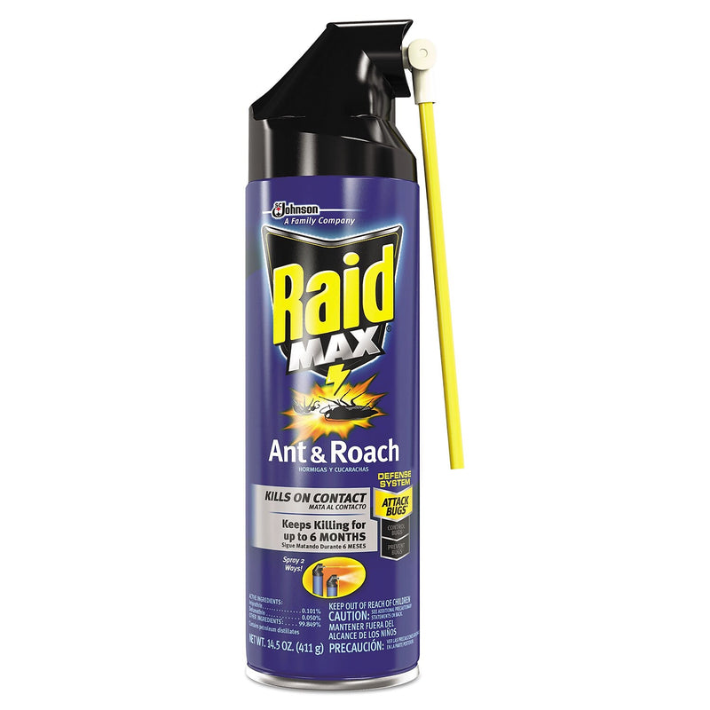 Raid Aerosol Spray for Ants & Roaches, 14.5 oz., 6/Carton (345742)