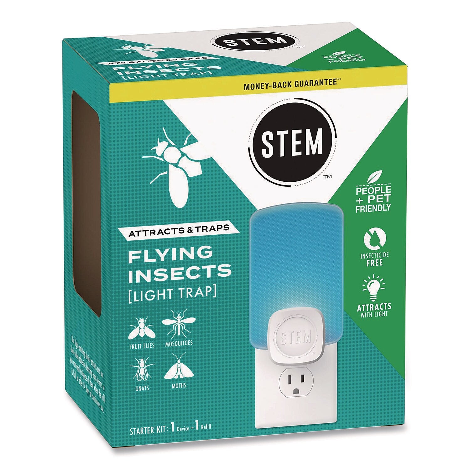 SC Johnson STEM Light Trap with Refill for Insects, 4/Carton (372853)