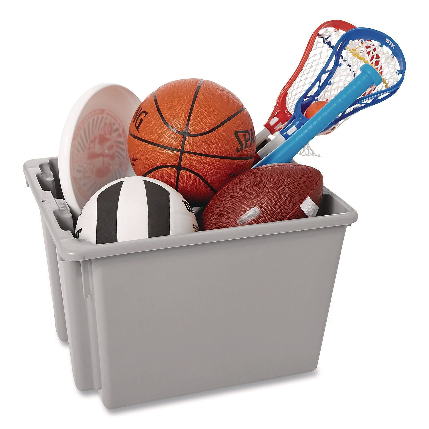 Rubbermaid Commercial Palletote Box, Plastic, Gray (FG172200GRAY)