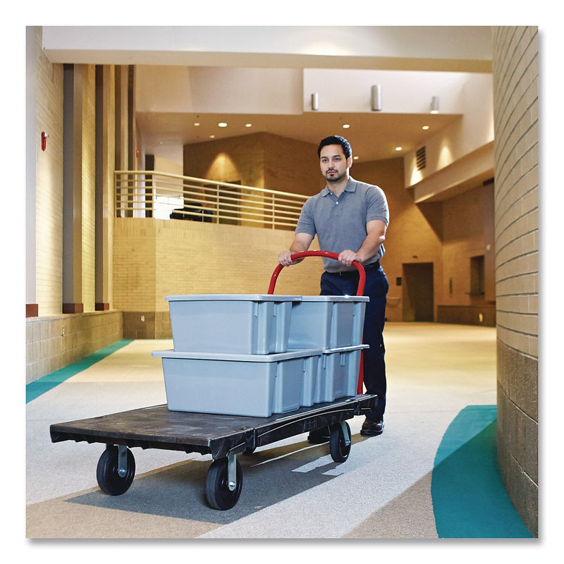 Rubbermaid Commercial Palletote Box, Plastic, Gray (FG172200GRAY)