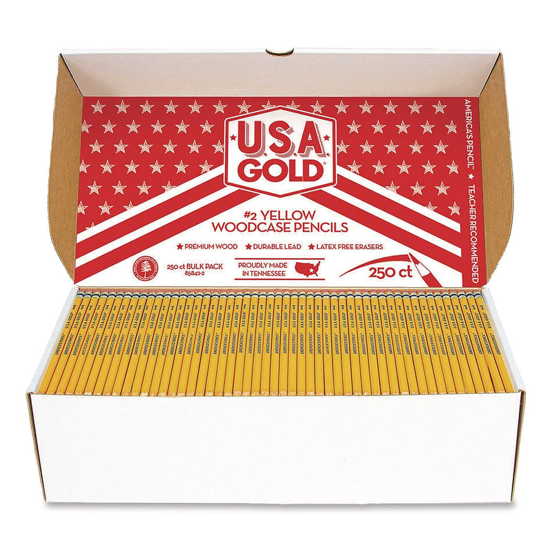 Cra-Z-Art Pre-Sharpened Wooden Pencil, #2, Medium Lead, 250/Box (858422P)