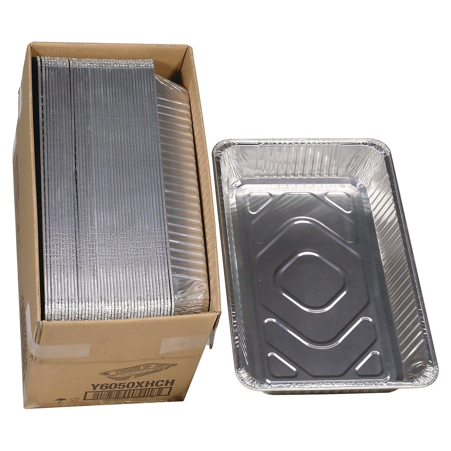 Pactiv Evergreen Aluminum Steam Table Pan, Heavy Duty Deep Full-Size, 40/Carton (Y6050XHCH)