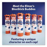 Elmer's BlooStick Buddies and Disappearing Purple Washable Removable Glue Stick Combo Pack, 0.21 oz., Clear, 12/Pack (2213736)