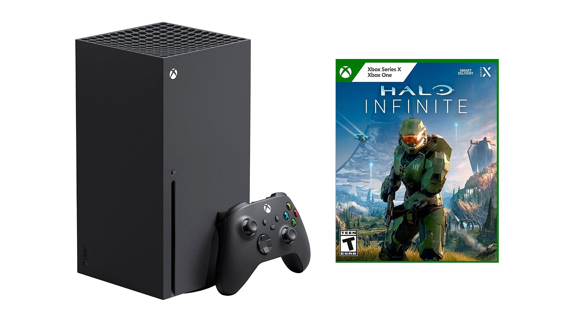Microsoft Xbox Series X Console with Halo Infinite, 1TB SSD, Black (RRT-00001-4)