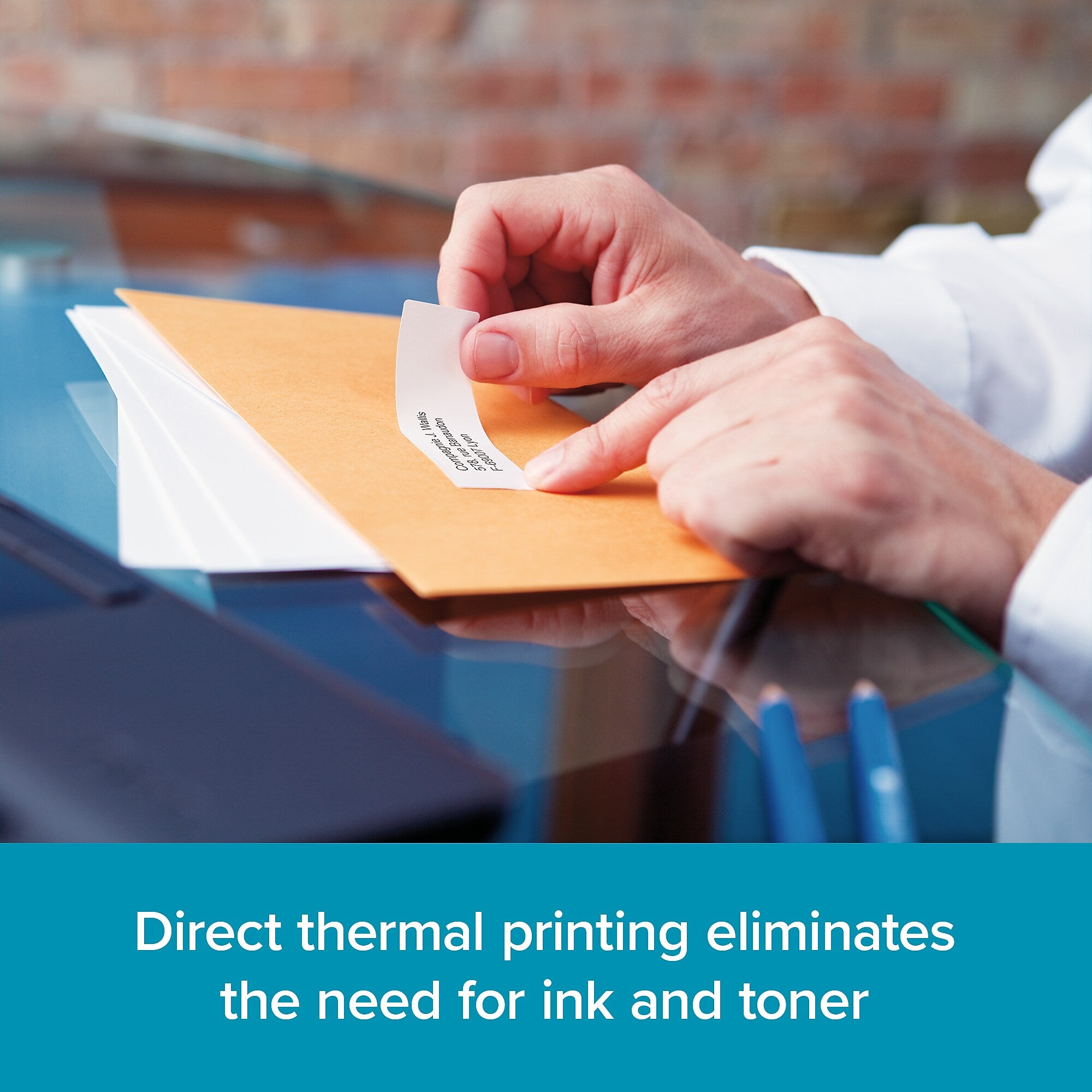 DYMO LabelWriter 2050818 Mailing Address Labels, 3-1/2" x 1-1/8", Black on White, 130 Labels/Roll, 6 Rolls/Box (2050818)