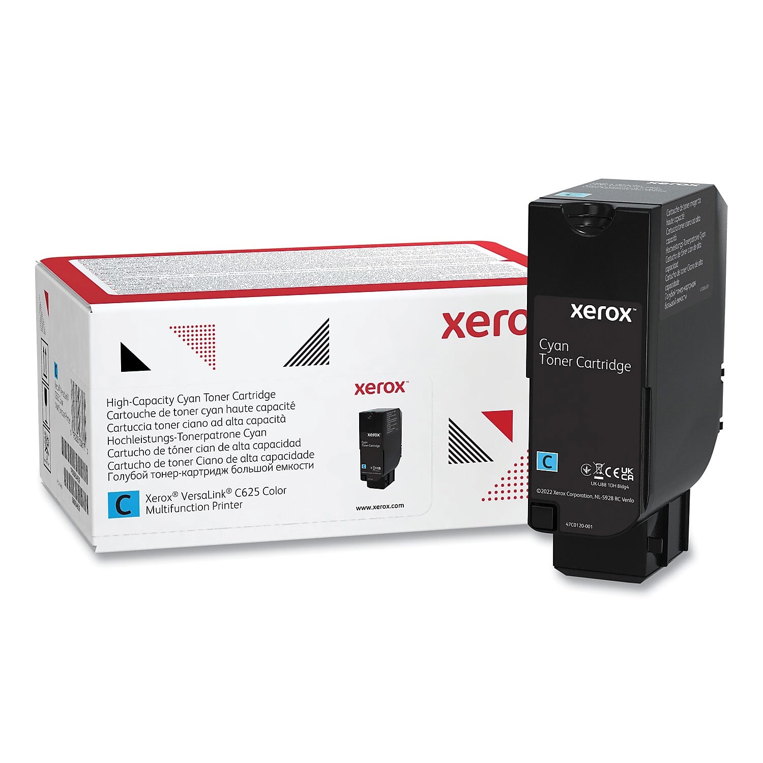 Xerox 006R04637 Cyan High Yield Toner Cartridge, Prints Up to 16,000 Pages