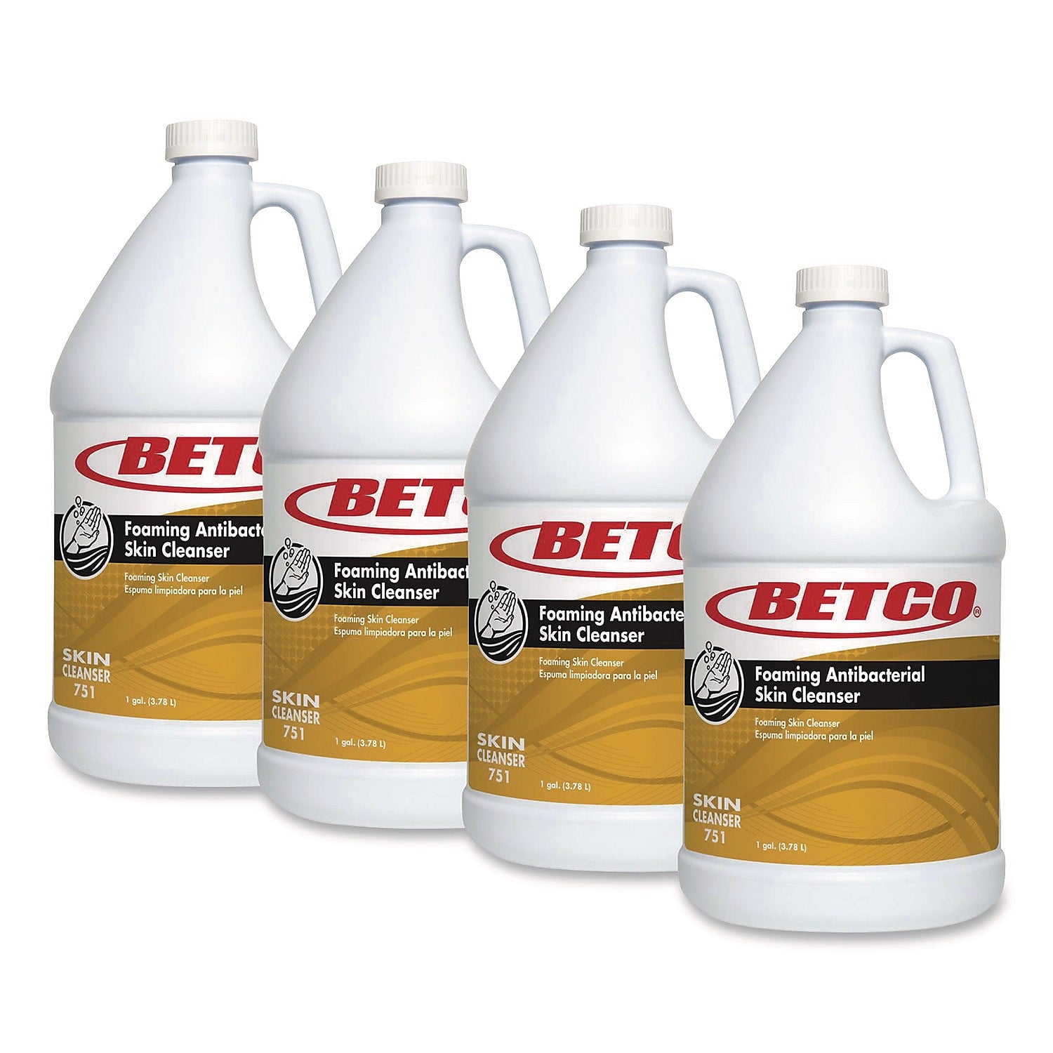 Betco Antibacterial Foaming Hand Soap, Fresh Scent, 1 Gal., 4/Carton (7510400)