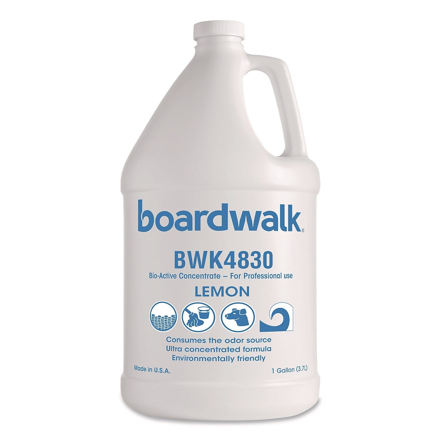 Boardwalk Bio Conqueror 105 Air Freshener & Deodorizer, Lemon Scent, 1 Gal., 4/Carton (105G-P-000I004M-22-21430)