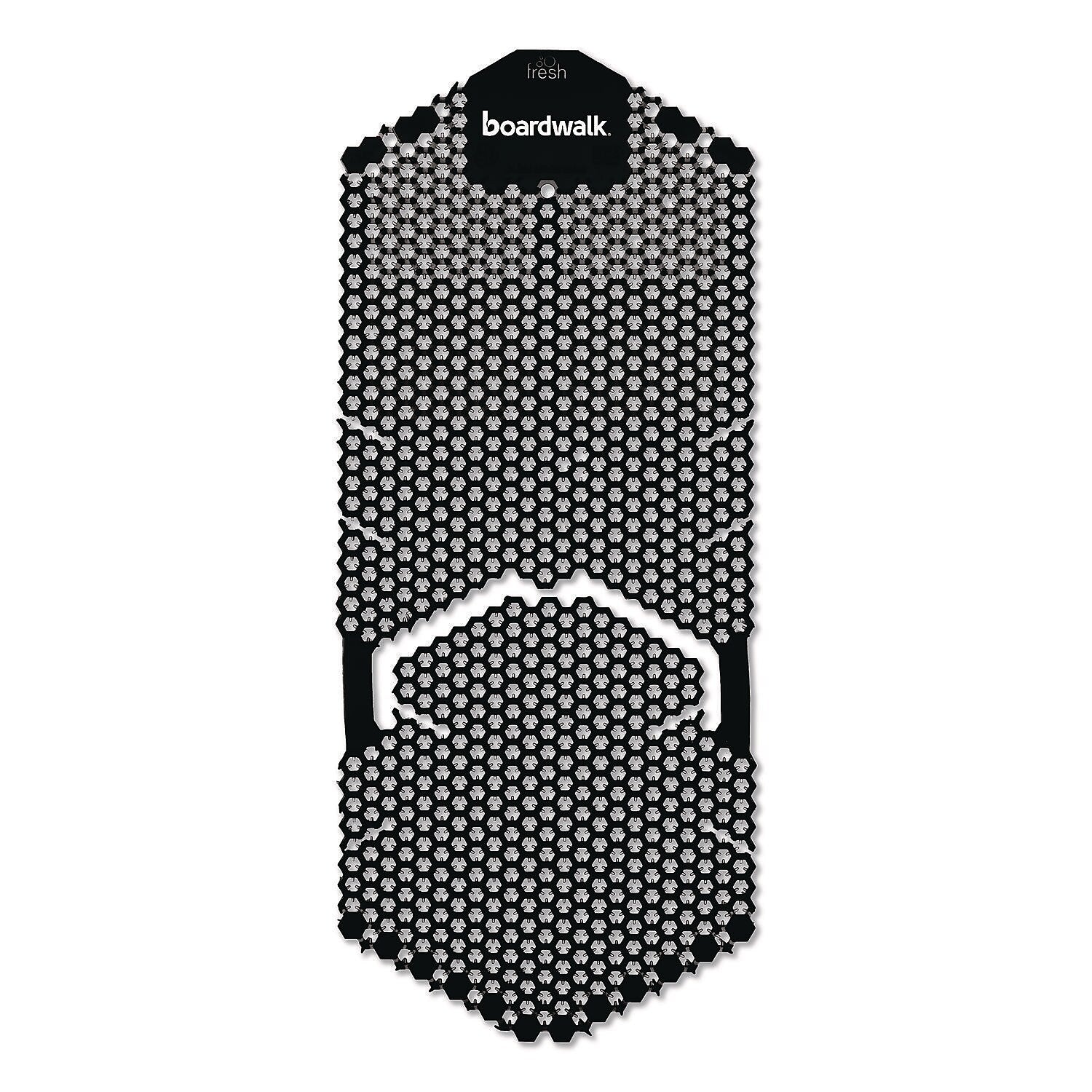 Boardwalk Vertical Anti-Splash Urinal Screen, Midnight Coast Scent, Black, 6/Carton (TSU-P-006I006I-56-AAS80)