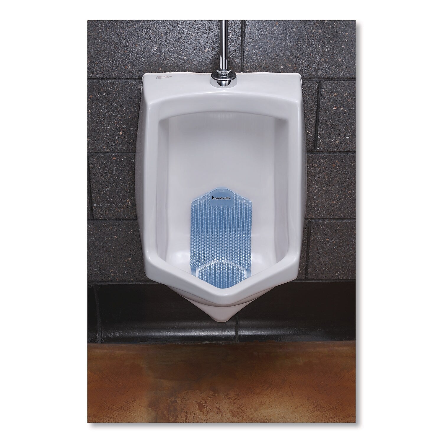 Boardwalk Vertical Anti-Splash Urinal Screen, Cotton Blossom Scent, Blue, 6/Carton (TSU-P-006I006I-06-AAS80)