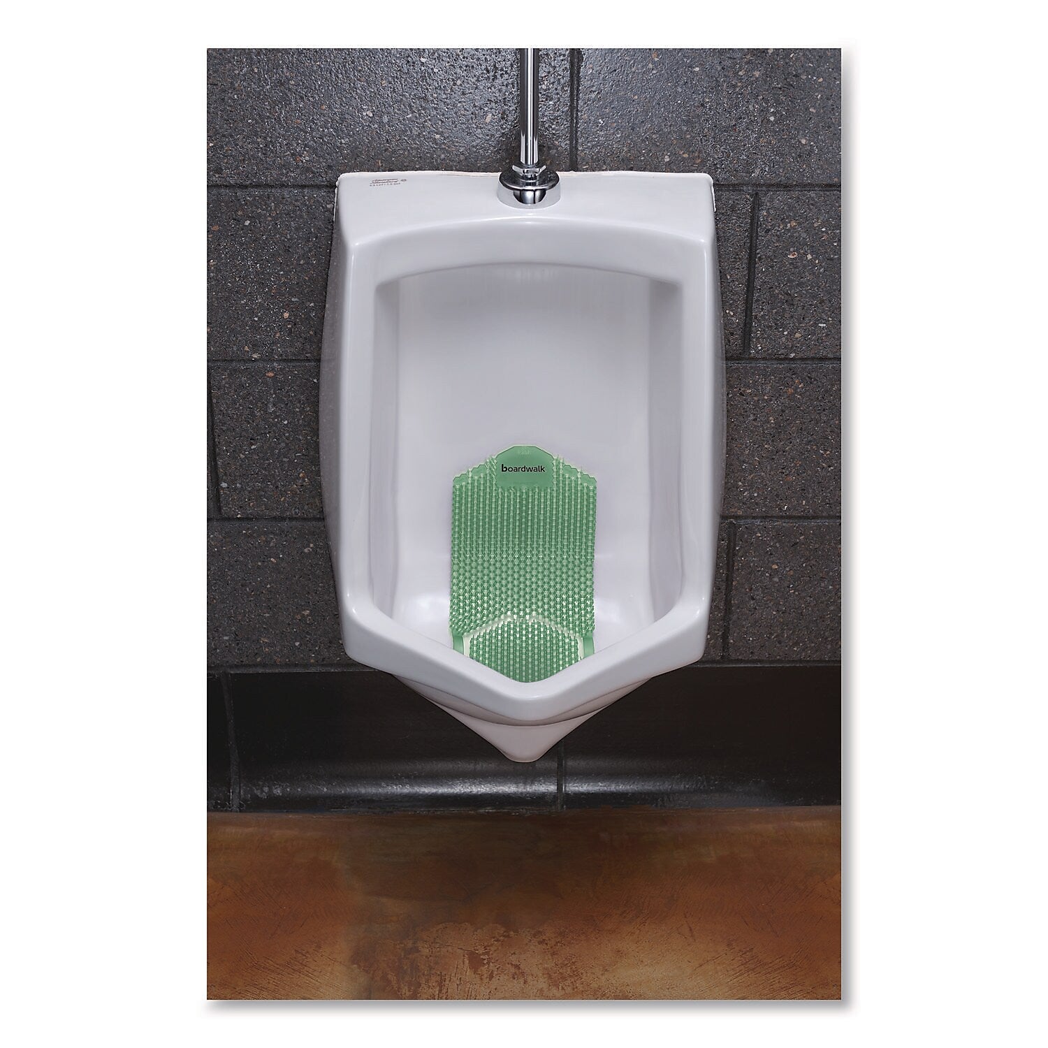 Boardwalk Vertical Anti-Splash Urinal Screen, Cucumber Melon Scent, Green, 6/Carton (TSU-P-006I006I-02-AAS80)