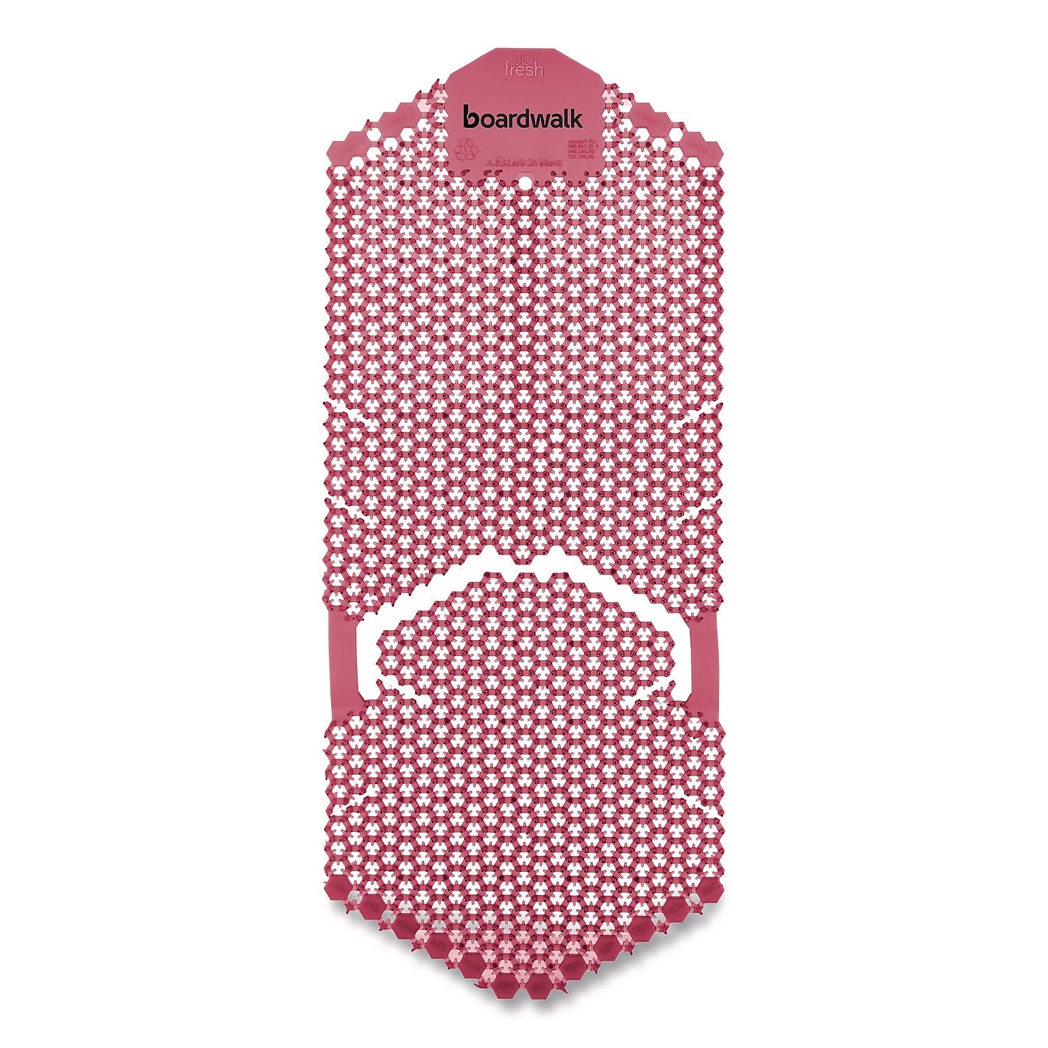 Boardwalk Vertical Anti-Splash Urinal Screen, Spiced Apple Scent, Red, 6/Carton (TSU-P-006I006I-01-AAS80)