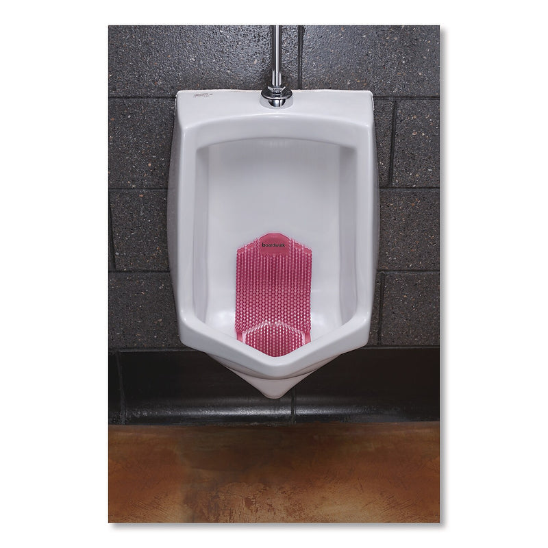 Boardwalk Vertical Anti-Splash Urinal Screen, Spiced Apple Scent, Red, 6/Carton (TSU-P-006I006I-01-AAS80)