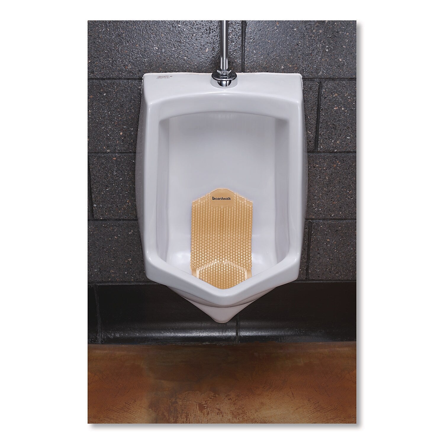 Boardwalk Vertical Anti-Splash Urinal Screen, Summer Sunshine Scent, Yellow, 6/Carton (TSU-P-006I006I-25-AAS80)