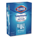 Clorox ToiletWand Disinfecting Toilet Bowl Cleaner Refill, 20/Pack, 4 Pack/Carton (31049)