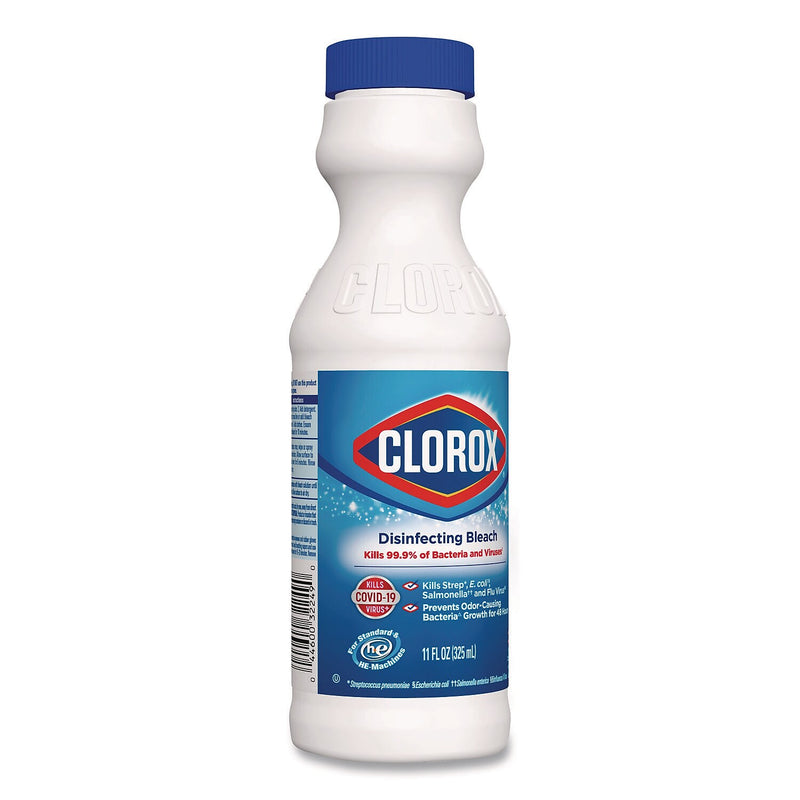 Clorox Disinfecting Concentrated Regular Bleach, 11 oz., 28/Carton (32436)