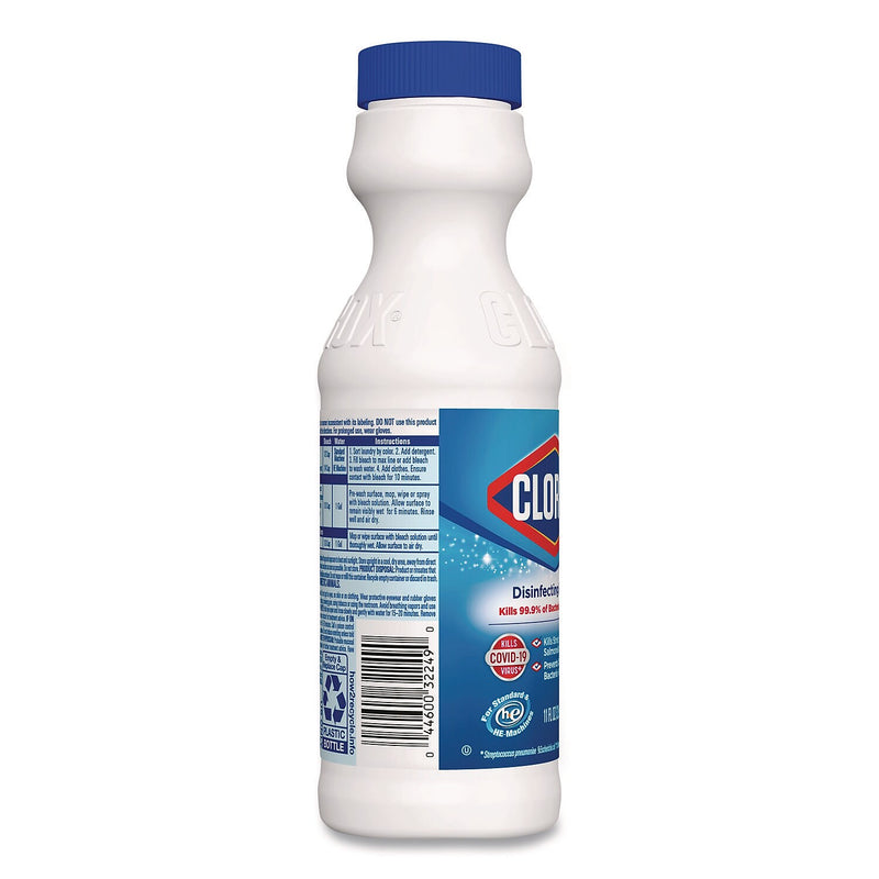 Clorox Disinfecting Concentrated Regular Bleach, 11 oz., 28/Carton (32436)