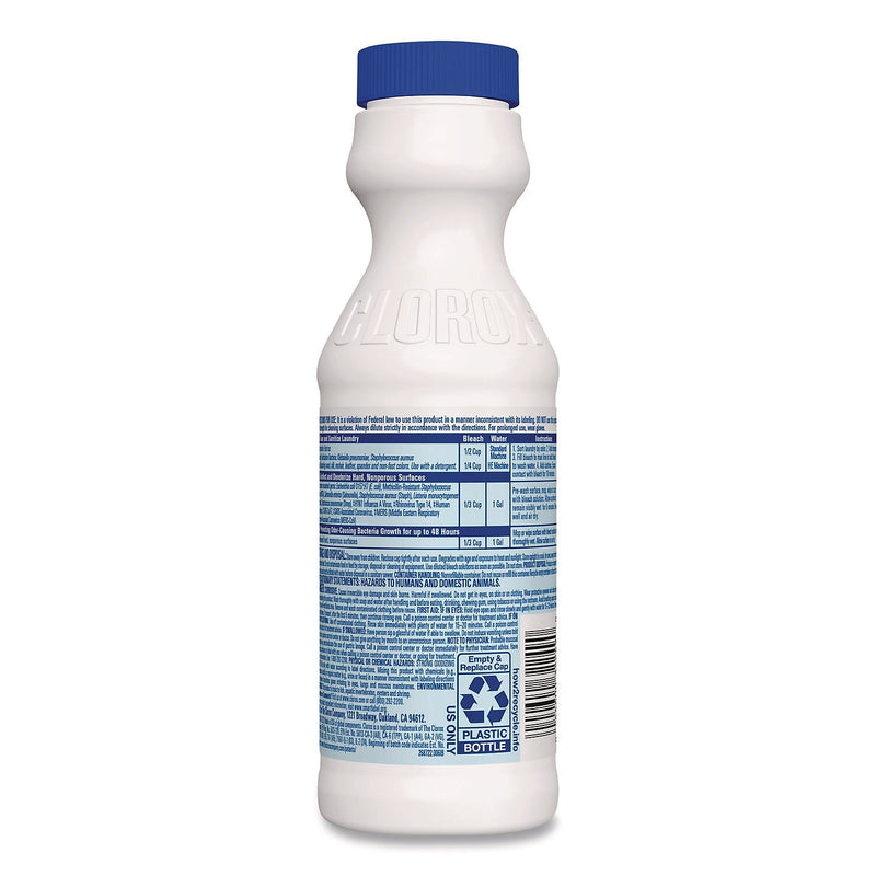 Clorox Disinfecting Concentrated Regular Bleach, 11 oz., 28/Carton (32436)
