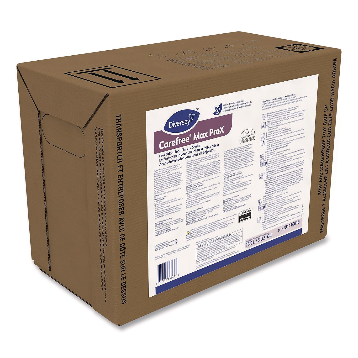 Diversey Carefree Max ProX Floor Finish, 5 Gal. (101110016)
