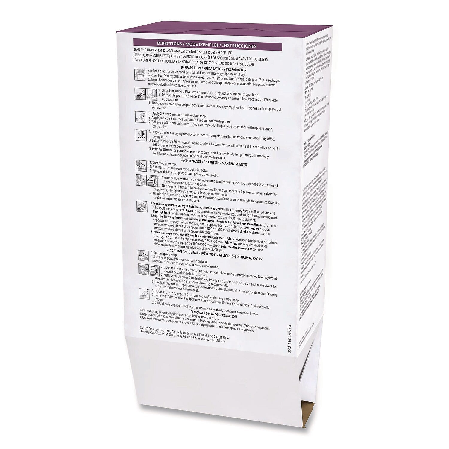 Diversey Carefree Max ProX Floor Finish, 2.64 qt., 6/Carton (101110018)
