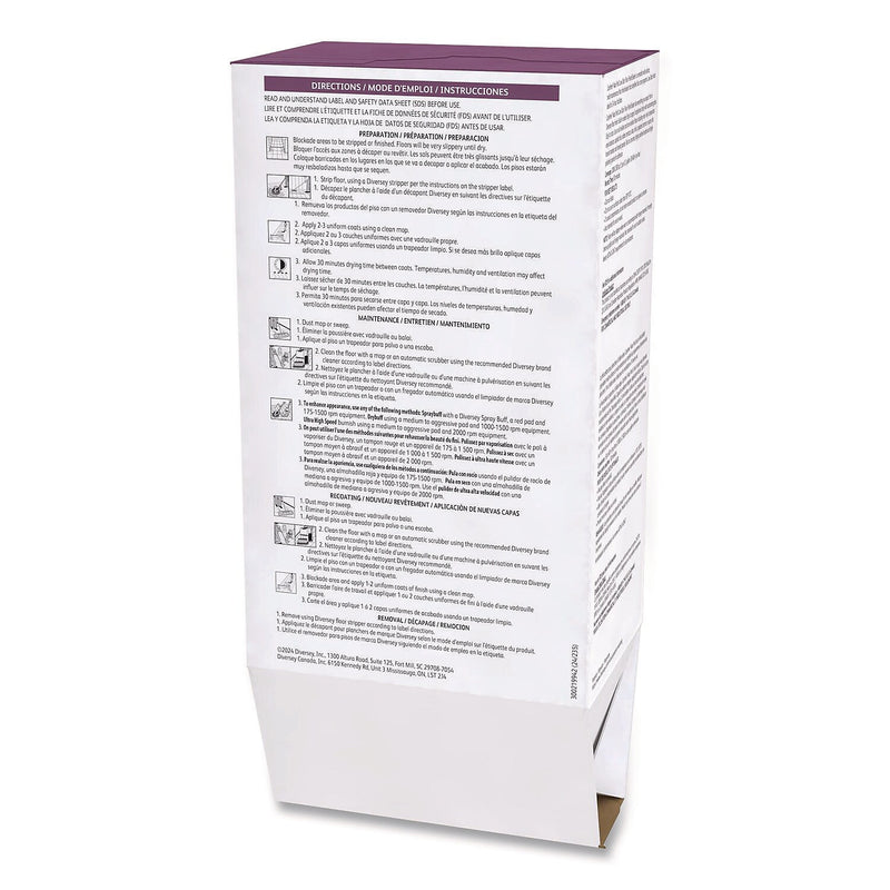 Diversey Carefree Max ProX Floor Finish, 2.64 qt., 6/Carton (101110018)