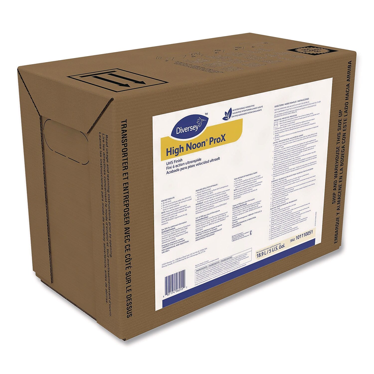 Diversey High Noon ProX UHS Floor Finish, 5 Gal. (101110051)