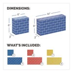 Bankers Box At Play Cardboard Building Block, Assorted Colors, 40/Pack (1230801)