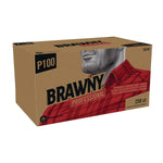 Brawny Professional Paper All Purpose Cleaning Wipers, 10.25" x 9", Brown, 250 Wipers/Box, 24 Boxes/Carton (29246)