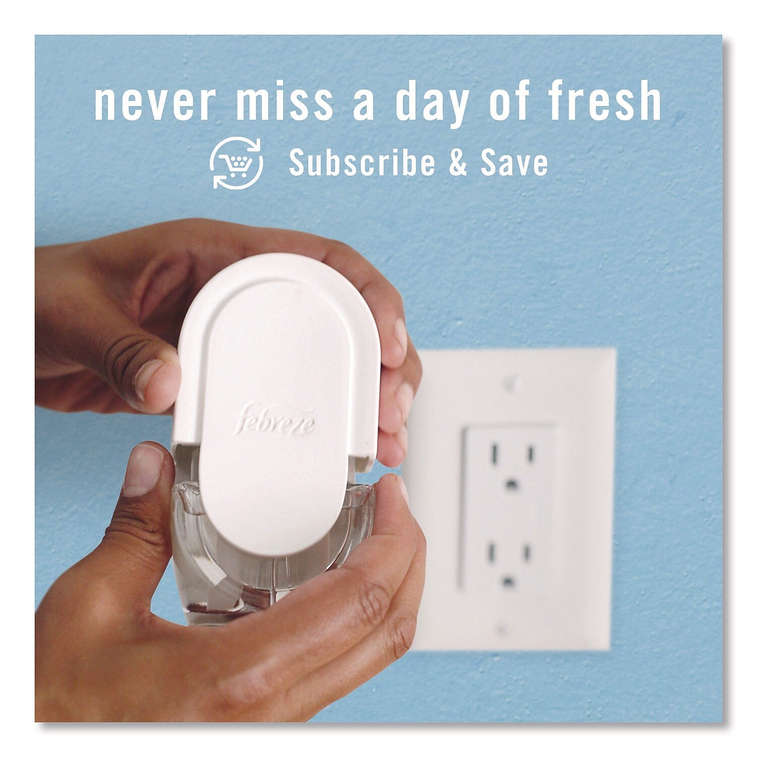 Febreze PLUG Air Freshener Refill, Gain Scent, 2.63 oz., 3/Pack, 6 Packs/Carton (80781111)