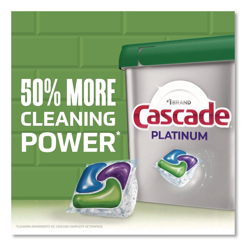 Cascade ActionPacs Dishwashing Detergent Pacs, Fresh Scent, 59 Pacs/Tub, 3 Tubs/Carton (80797181)