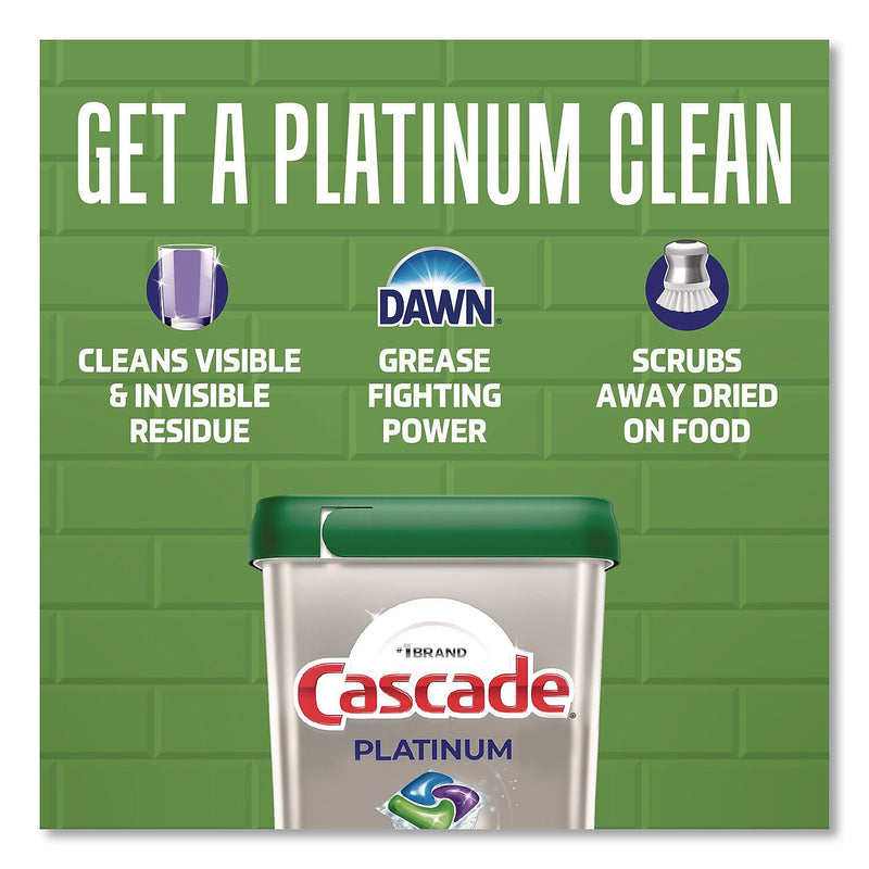 Cascade ActionPacs Dishwashing Detergent Pacs, Fresh Scent, 59 Pacs/Tub, 3 Tubs/Carton (80797181)