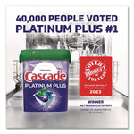 Cascade Platinum Plus ActionPacs Dishwashing Detergent Pacs, Fresh Scent, 47 Pacs/Tub, 3 Tubs/Carton (80798635)