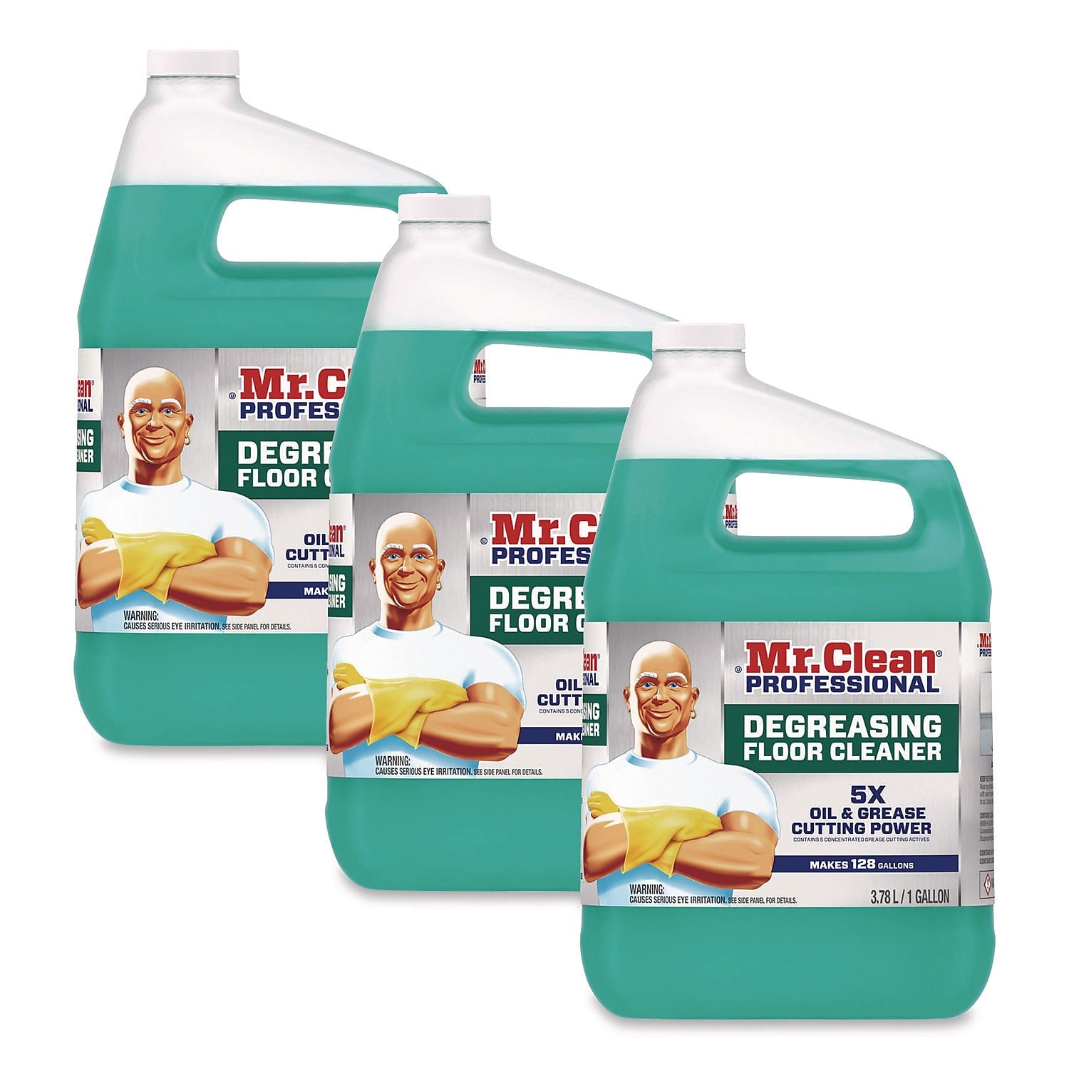 Mr. Clean Professional Floor Cleaner Degreaser, 1 Gal., 3/Carton (80841125)