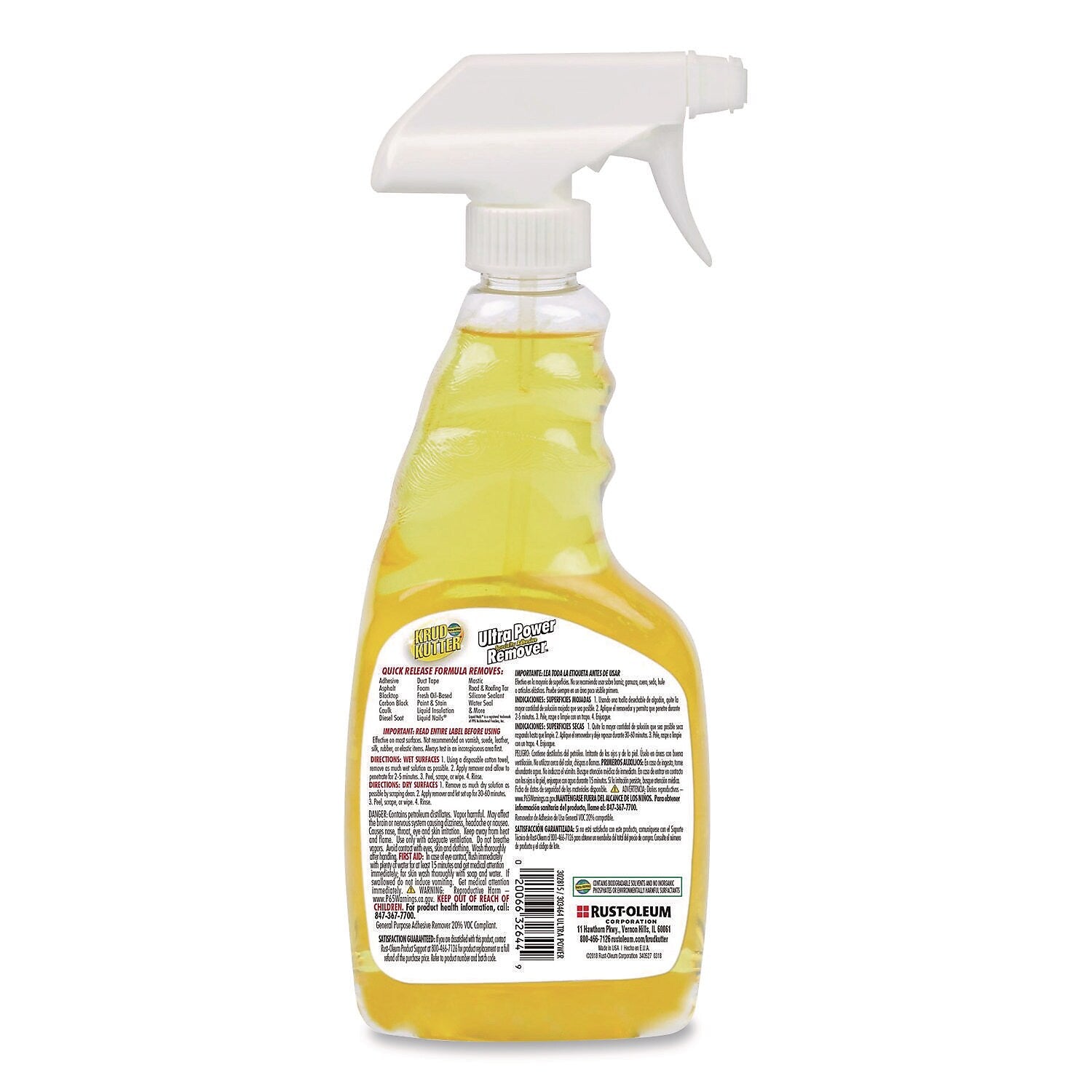 Krud Kutter Ultra Power Specialty Adhesive Remover, 16 oz., 6/Carton (302815)